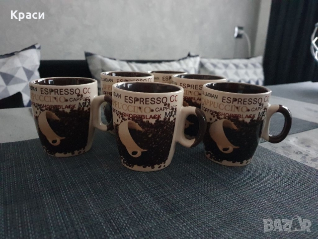 Комплект 6 броя чаши за кафе