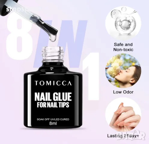 TOMICCA Soft Gel Nail Tips Комплект гел нокти, снимка 8 - Други - 48718898