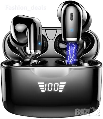 Нови Безжични слушалки Спортни с кутия за зареждане Earbuds за музика