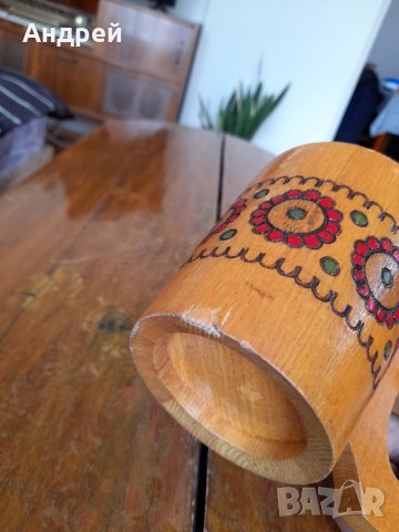 Стара дървена чаша,халба #3, снимка 7 - Други ценни предмети - 41499216