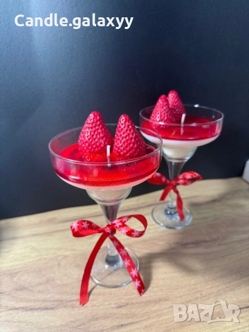 Соева свещ - Ягодова Фантазия, снимка 2 - Декорация за дома - 52654659