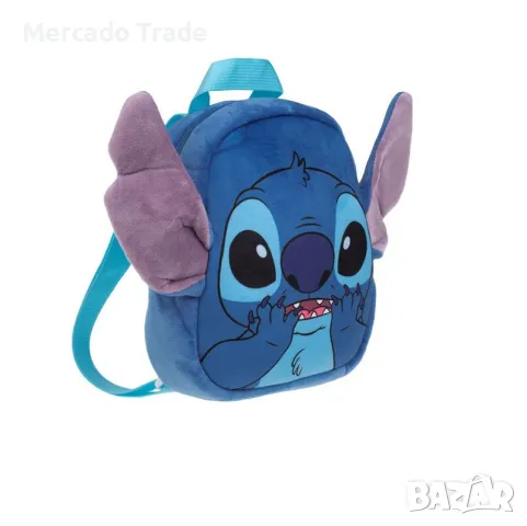 Детска плюшена раница Mercado Trade, За деца, Stitch, Синя, снимка 2 - Раници - 48855768
