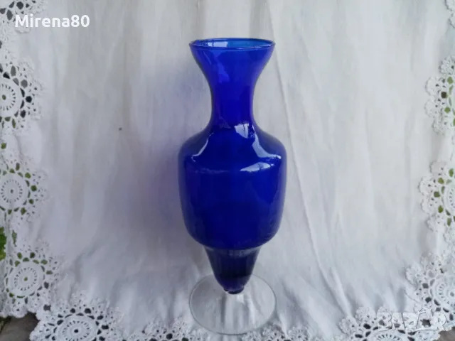 Винтидж ваза кобалт