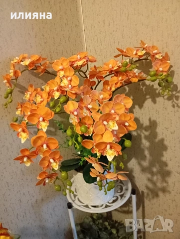 Изкуствена орхидея , снимка 4 - Изкуствени цветя - 53196932
