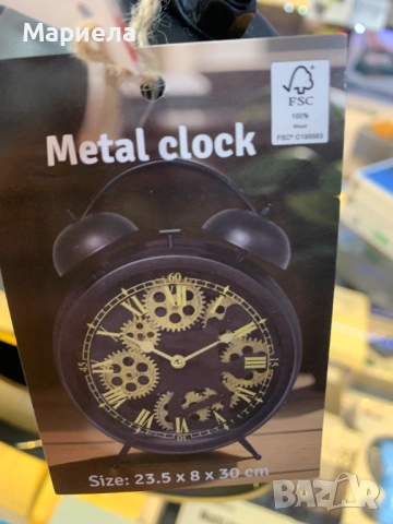 Настолен Ретро Часовник 22см., снимка 6 - Други стоки за дома - 53825670