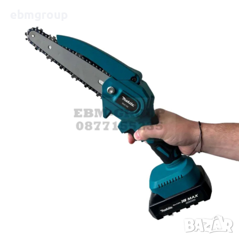 Акумулаторна кастрачка MAKITA 24V Макита резачка 15см. шина 2 БАТЕРИИ, снимка 3 - Други инструменти - 44594301