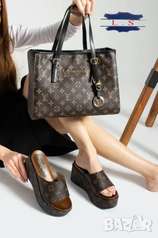 чехли на платформа louis vuitton , снимка 4 - Чехли - 49289193