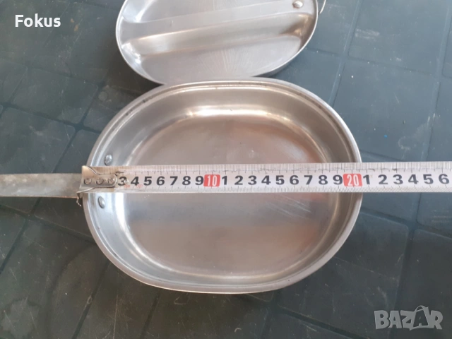 Войнишко американско канче тиган ВСВ 1945 US неръждавейка, снимка 6 - Антикварни и старинни предмети - 53280693