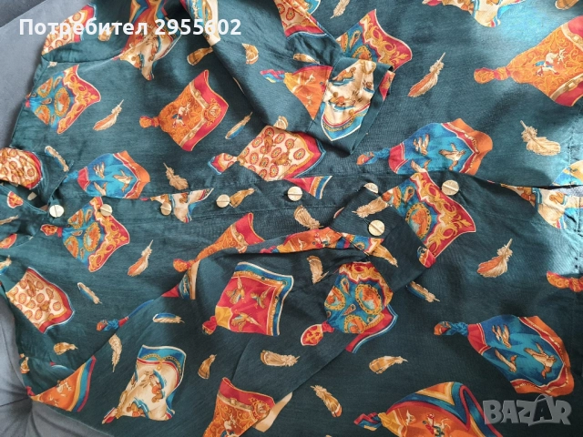 Френска дамска риза хермес стил F 42, снимка 10 - Тениски - 52085913