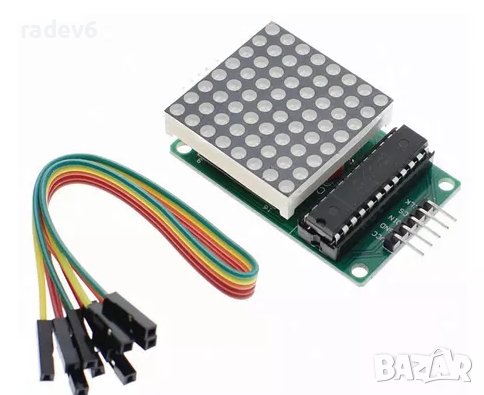 MAX7219 LED матрица 8x8 с джъмпери