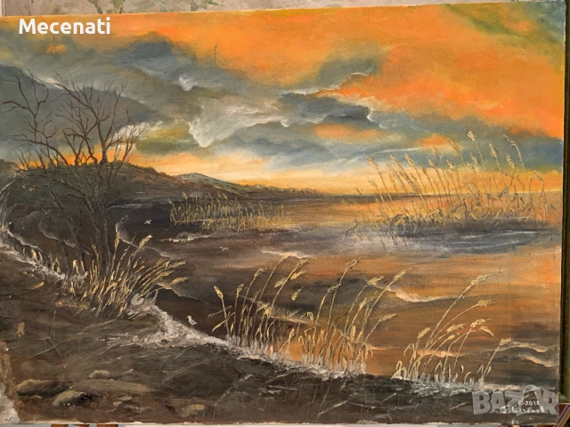ПЕТЪР СЪЧАНОВ масло/пейзаж, снимка 2 - Картини - 53124040