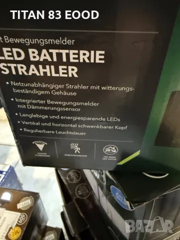 LED прожектор Northpoint с батерии, детектор за движение, снимка 3 - Прожектори - 50289775