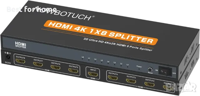 HDMI сплитер 4K с 8 порта NOWBOTUCH