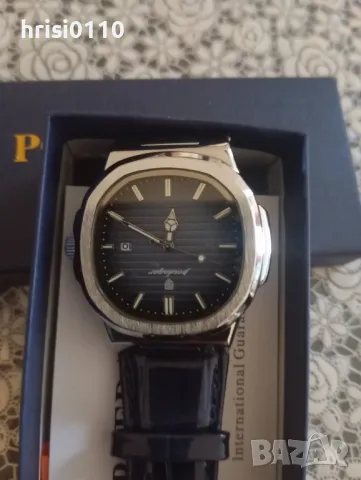 Нов мъжки часовник с кутия и каишка от естествена кожа , снимка 4 - Мъжки - 48347780