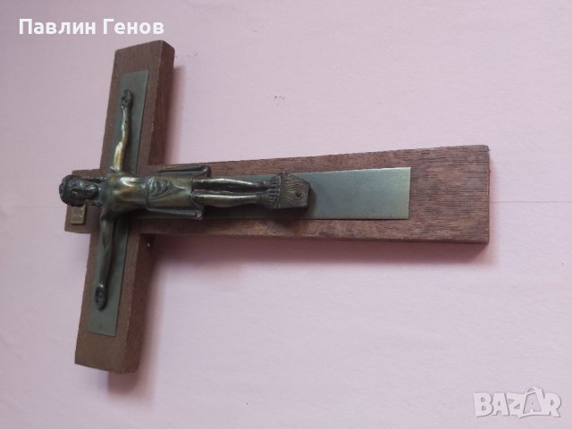 Стар кръст , Исус Христос 25х20см, снимка 4 - Други ценни предмети - 41394506