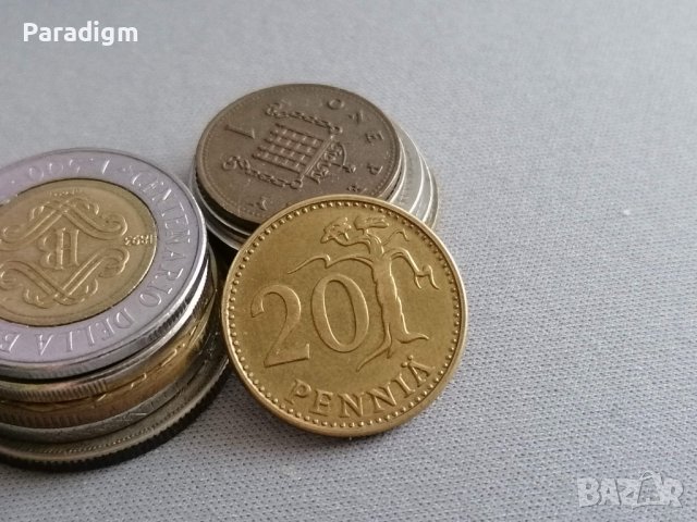 Монета - Финландия - 20 пения | 1980г.
