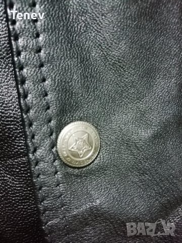 Confederate Flag Stars and Stripes Leather Vintage оригинална естествена кожена жилетка Конфедерация, снимка 6 - Якета - 39108034