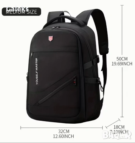 Мъжка оригинална и обемна раница /Универсална с широко предназначение!, снимка 2 - Раници - 53502622