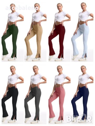 Дамски спортни ежедневни панталони с висока талия, 8цвята - 023