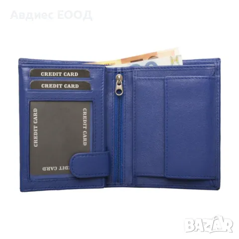 синьо портмоне, снимка 3 - Портфейли, портмонета - 49409763