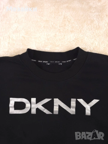 DKNY Sport Crewneck Boxy Sweatshirt като ново, размер M-L, черен, снимка 2 - Суичъри - 53596329
