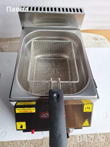 Фритюрник 5,5л. газов -Нов, снимка 5 - Обзавеждане на кухня - 50015357