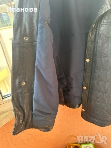Мъжко яке естествена кожа и сака, снимка 4 - Якета - 53755340
