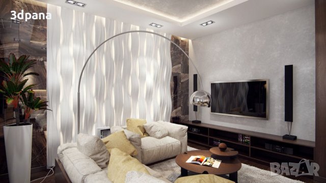 3Д ПАНЕЛИ от гипс, декоративни облицовки за стени / Led пана №0018