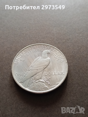 Сребърен долар 1922, снимка 2 - Нумизматика и бонистика - 44780366