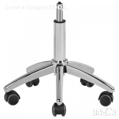 Козметичен/фризьорски стол - табуретка с облегалка AM-304 - 50/64 см - бяла/черна, снимка 10 - Педикюр и маникюр - 34099444