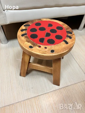 Столче /Табуретка от тиково дърво, снимка 3 - Декорация за дома - 35763318