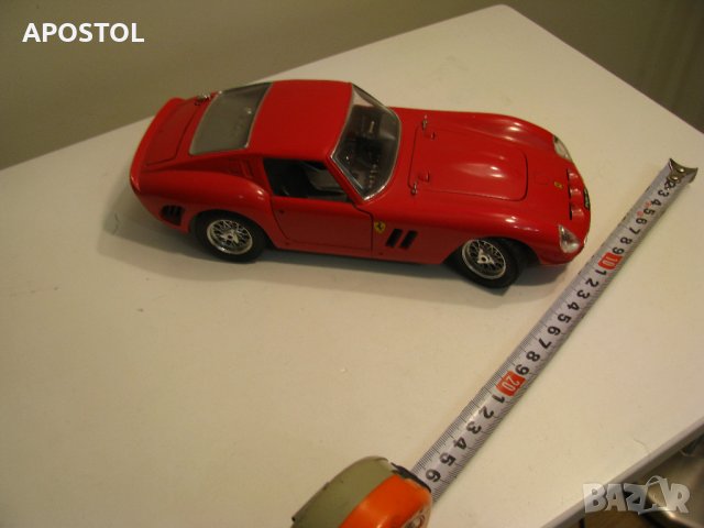 Метална количка Ferrari GTO(1962) Burago 1:18, снимка 2 - Колекции - 39041046