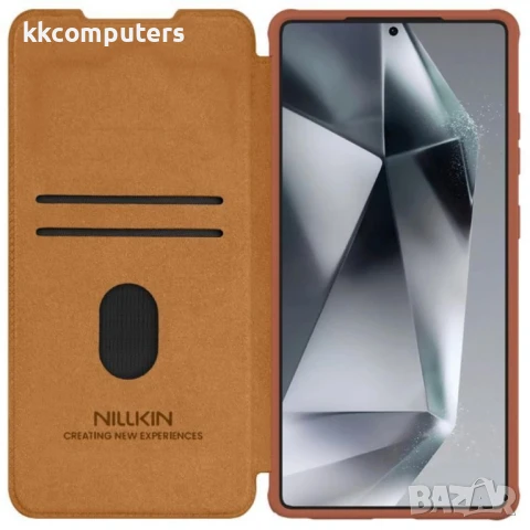 Samsung Galaxy S25 Ultra NILLKIN Wallet/ PU + TPU Кожен Калъф и Протектор, снимка 5 - Калъфи, кейсове - 51418415