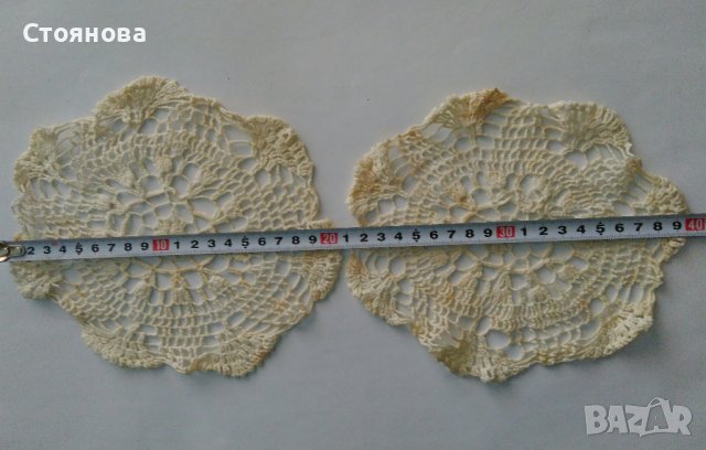 Ръчно плетени на една кука карета и салфетки, снимка 12 - Декорация за дома - 42079141