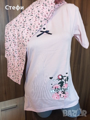 Дамска пижама къс ръкав , снимка 3 - Пижами - 51089380