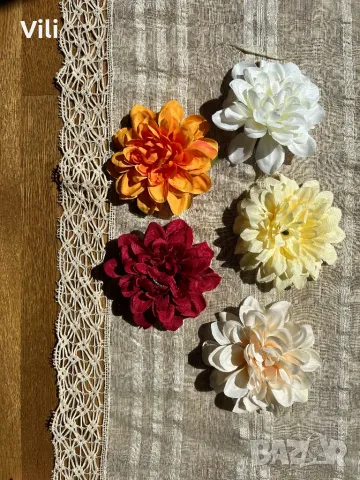 Цвете за коса ,аксесоар към носия , снимка 5 - Аксесоари за коса - 45465208