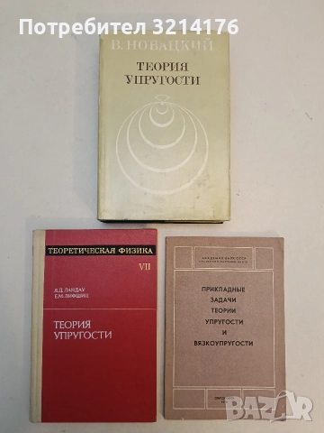 Теория упругости – В. Новацкий (1975, Отлично състояние)