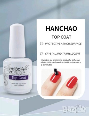 Комплект база ,топ и мат за гел лак 15ml, снимка 6 - Продукти за маникюр - 42088862