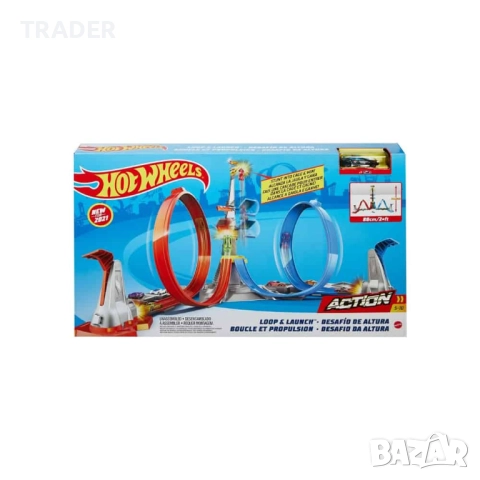 Hot Wheels Looping Action Launch Track Set лупинг писта 
