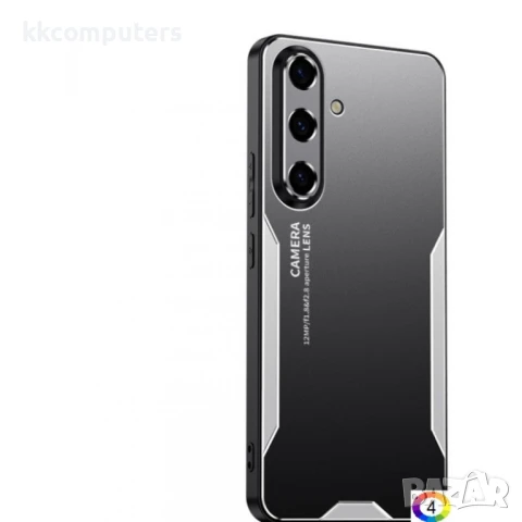 Samsung Galaxy S25 5G TPU Hybrid Metal Удароустойчив Калъф и Протектор, снимка 2 - Калъфи, кейсове - 51417896