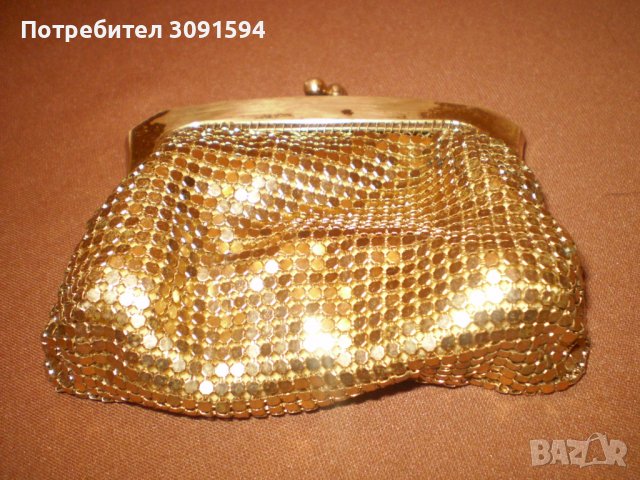 Винтидж елегантно портмоне месинг жълт метал , снимка 7 - Антикварни и старинни предмети - 39409415