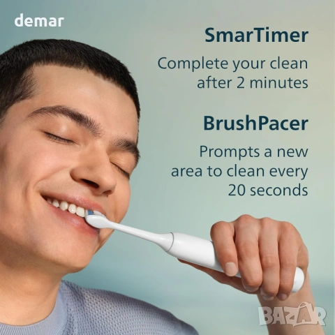 Електрическа четка за зъби Philips Sonicare 3000 Series,2 бр,HX4072/41, снимка 7 - Други - 53706079