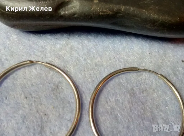 Стари КЛАСИЧЕСКИ РЕТРО АРТ МОДЕЛ СРЕБЪРНИ ОБЕЦИ ХАЛКИ СРЕБРО ВИСОКА ПРОБА ФИНА РЪЧНА ИЗРАБОТКА 40241, снимка 5 - Антикварни и старинни предмети - 48901295