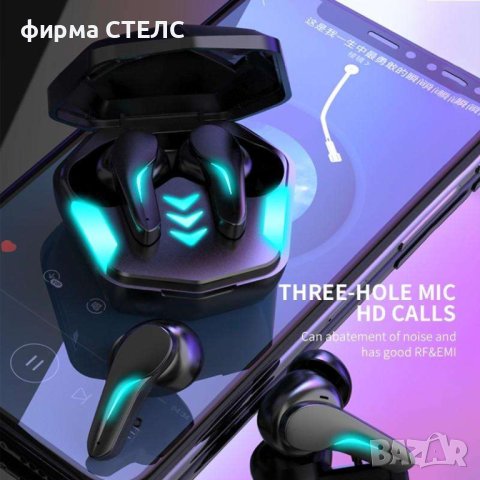 	 Геймърски слушалки STELS MD188, True Wireless, IPX2, Bluetooth, Touch Control, Черен, снимка 6 - Безжични слушалки - 41515205