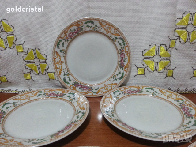 Стар български порцелан чинии , снимка 3 - Антикварни и старинни предмети - 44797309