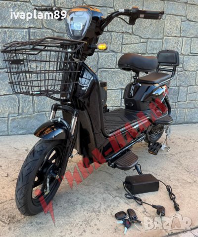 ЕЛЕКТРИЧЕСКИ Велосипед ( скутер) с две седалки -  MPM - управлява се БЕЗ книжка и регистрация в КАТ , снимка 4 - Мотоциклети и мототехника - 37040191