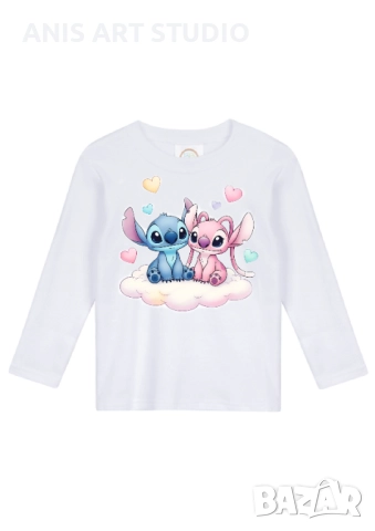 Детска блуза на Стич Stitch детска тениска на стич, снимка 3 - Детски тениски и потници - 50713532