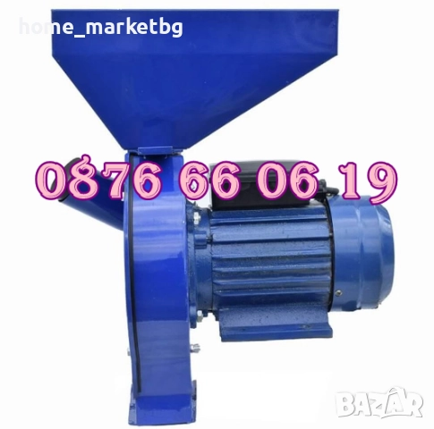 Комбинирана монофазна фуражомелка със стойка/ярмомелка, 4.2kW с 4 сита, снимка 4 - Други машини и части - 51839504