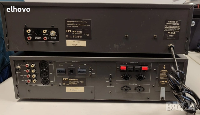 Ресивър и дек ITT HIFI 8033, 8021, снимка 6 - Ресийвъри, усилватели, смесителни пултове - 53093888