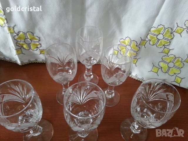 Кристални чаши , снимка 2 - Антикварни и старинни предмети - 42135920